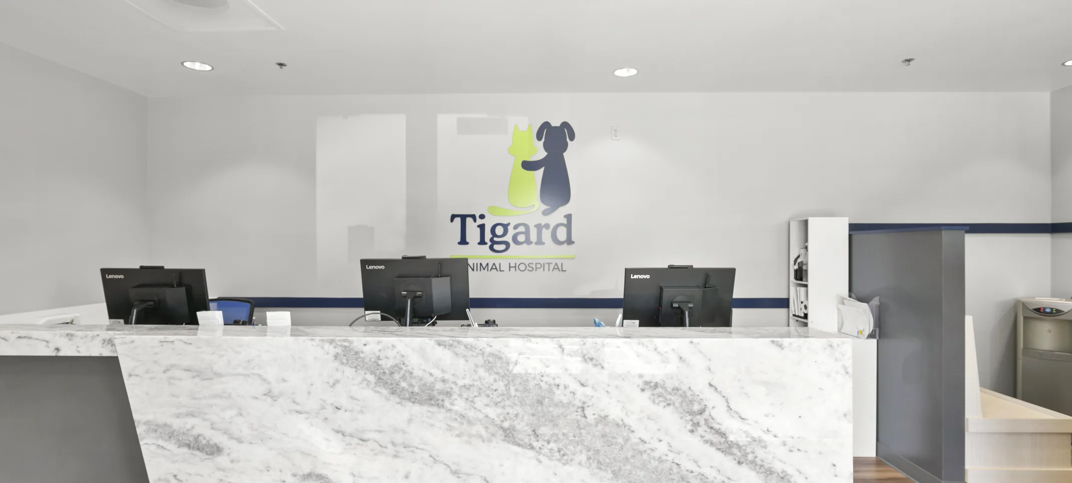 The Reception Area at Tigard Animal Hospital